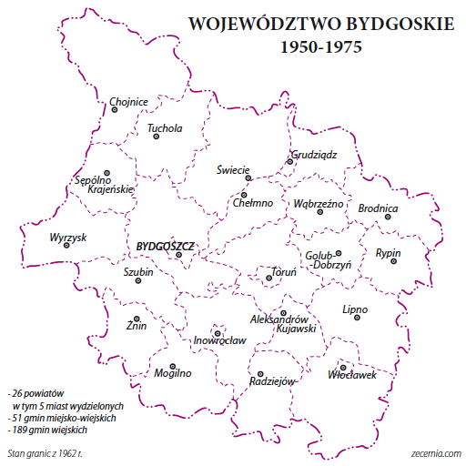 województwo bydgoskie 1950-1975